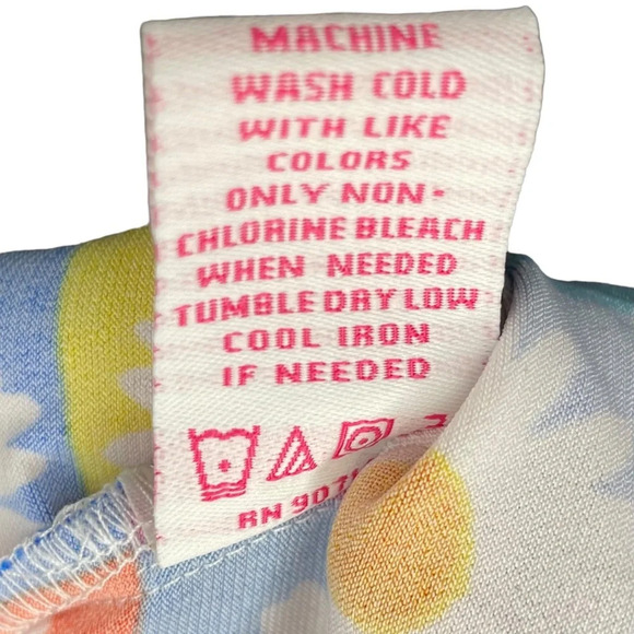 Ivy Lane Daisy Print Sleeveless Hi Low Shift Dress Size Small Hippie Retro 70’s - Picture 7 of 8